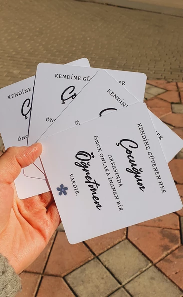 Öğretmenler Günü 24 kasım 4 Lü Tebrik , Hediye , Not Kartı - 2