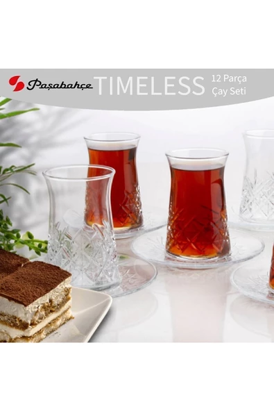 Paşabahçe Timeless Çay Bardağı Ve Çay Tabağı Seti 12 Kişilik 24 Parça - 4