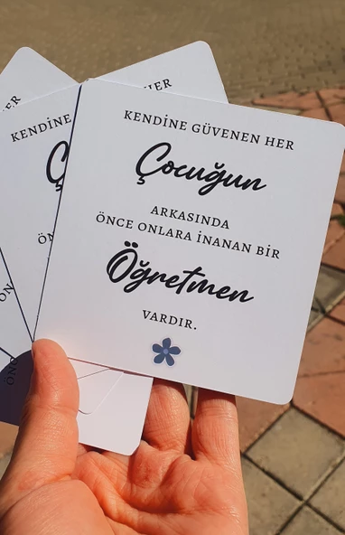 Öğretmenler Günü 24 kasım 4 Lü Tebrik , Hediye , Not Kartı - 3