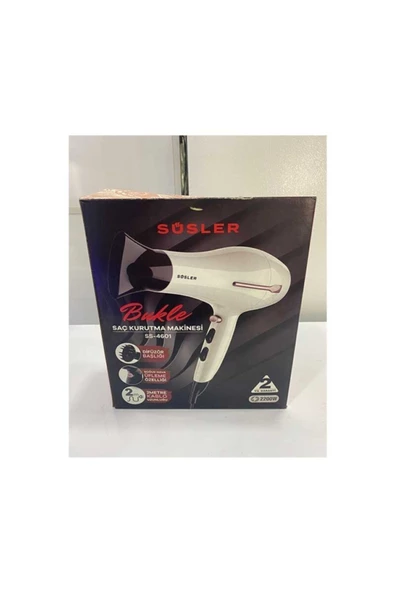 Süsler Ss-4601 Bukle Beyaz Saç Kurutma Makinesi - 3