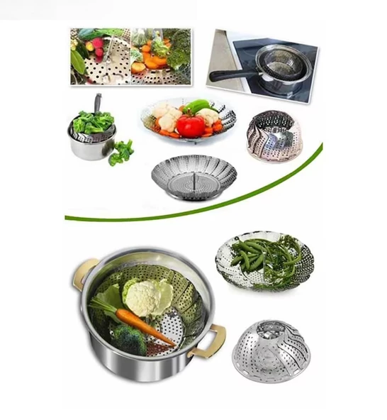 Fame Kitchen Ultra Paslanmaz Çelik Çok Amaçlı Pratik Mutfak Süzgeç Seti-4 Parça - 6