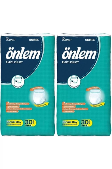 Yetişkin Emici Külot Bezi Büyük Boy ( Large ) 30 Adet X 2 'li Paket