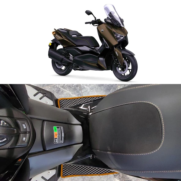 Bod Yamaha XMAX/Tech MAX 250 Motor 3D Havuzlu Paspas Siyah-Fitil Rengi Taba ürün görseli