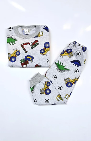 Kepçeli Erkek Bebek Pijama Takım - 2