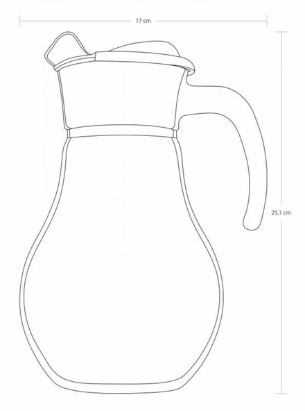 Paşabahçe Bistro Sürahi 1800 Cc 43934 - 2