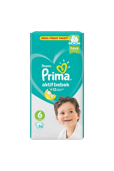 Prima Çocuk Bezi Mega Fırsat Paket No:6 56 Adet - 9