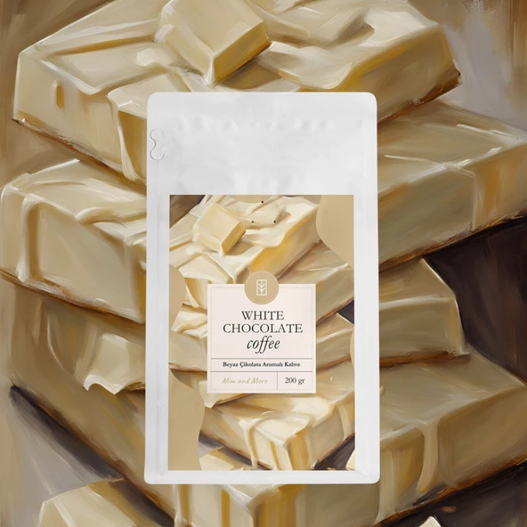 White Chocolate Coffe Beyaz Çikolata Aromalı Kahve Çekirdek Kahve 200 gr - 2