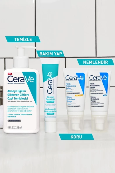 CeraVe Yağlı Ve Düzensiz Cilter Için Yüz Bakım Jeli 40 ml