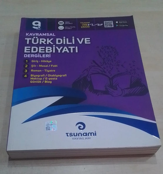 Tsunami Yayınları - 9.Sınıf Kavramsal Türk Dili ve Edebiyatı Dergileri ( 4 Fasikül )