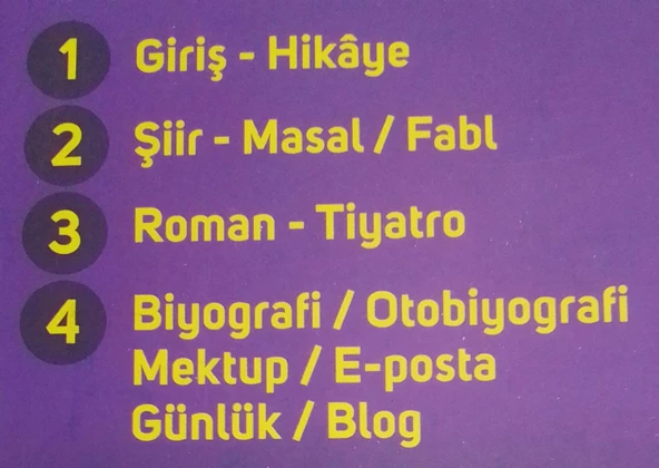 Tsunami Yayınları - 9.Sınıf Kavramsal Türk Dili ve Edebiyatı Dergileri ( 4 Fasikül ) - 2
