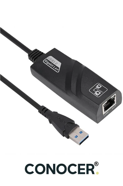 Desingshop Usb 3.0 To Ethernet Çevirici Dönüştürücü Adaptör (Gigabit Destekli Yüksek Kalite)