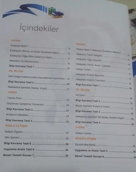 Tsunami Yayınları - 9.Sınıf Kavramsal Türk Dili ve Edebiyatı Dergileri ( 4 Fasikül ) - 3