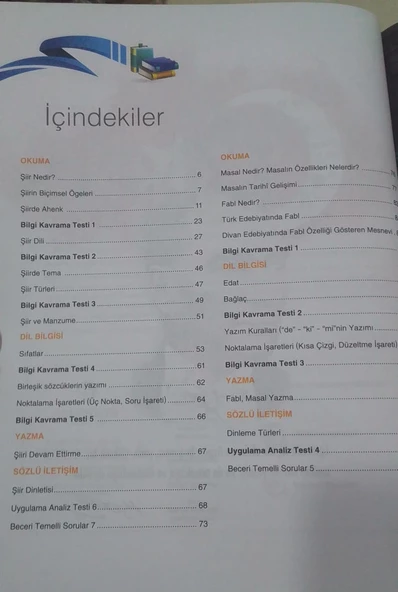 Tsunami Yayınları - 9.Sınıf Kavramsal Türk Dili ve Edebiyatı Dergileri ( 4 Fasikül ) - 4