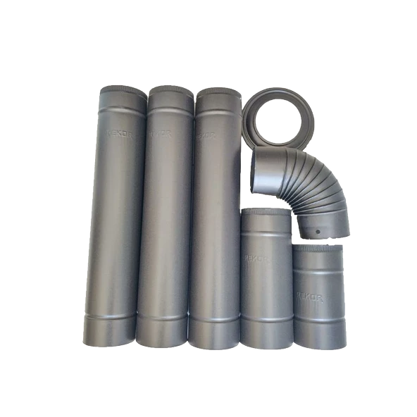 REKOR Marla Döküm Kuzineli Şömine Soba 3 Camlı - 5