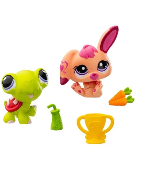 Littlest Pet Shop Minişler 2li Paket S2 Kaplumbağa ve Tavşan 00587 - 2