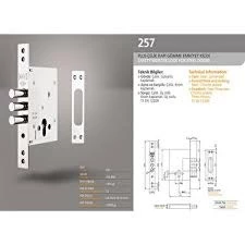Kale 257/GM Plus Çelik Kapı Kilidi