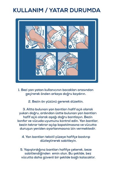 Jender Belbantlı Orta Boy M 30'lu Hasta Bezi - Resim 5