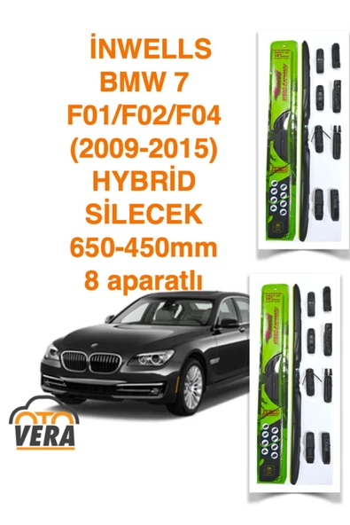 Inwells BMW 7  (2009-2015) Inwells HYBRİD 8 aparatlı Silecek Takımı  650x450 ürün görseli
