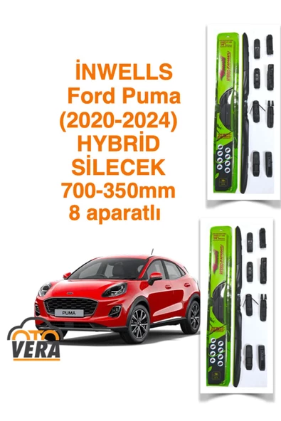 Inwells Ford Puma  (2020-2024)  Inwells HYBRİD 8 aparatlı Silecek Takımı  700x350 ürün görseli