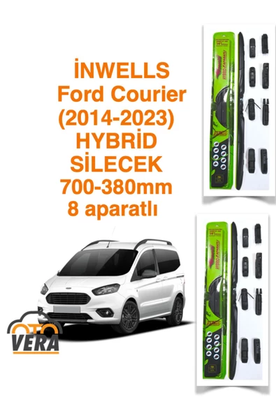 Inwells Ford Courier (2014-2023) Inwells HYBRİD 8 aparatlı Silecek Takımı  700x380