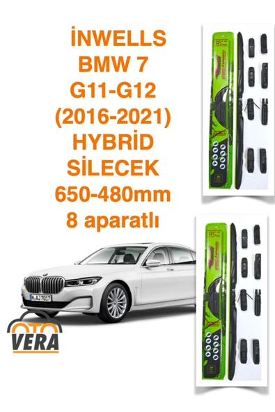 Inwells BMW 7 G11-G12 (2016-2021) Inwells HYBRİD 8 aparatlı Silecek Takımı  650x480 - 1