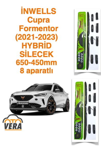Inwells Cupra Formentor  (2021-2023) Inwells HYBRİD 8 aparatlı Silecek Takımı  650x450