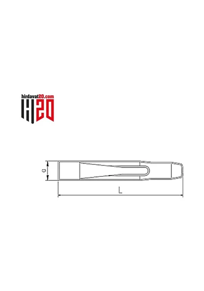 İzeltaş Düz Keski Krom 175 MM - 5500230175 - 4