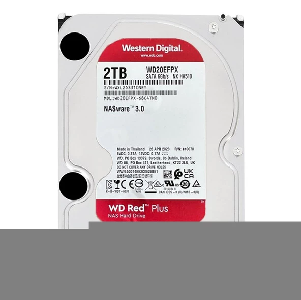 WD Red Plus Nas 2TB 3.5" 5400Rpm SATA (WD20EFPX) - 2