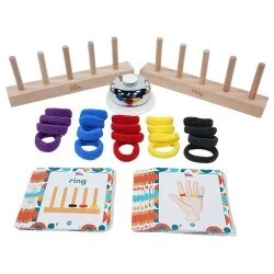 ZET Zeka Ring Ahşap Zeka ve Akıl Oyunu 3+ Yaş 2 Oyuncu - 2