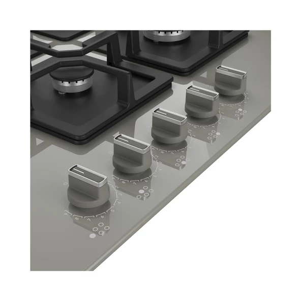 Arçelik OCD K 752-2 DWKYG Wok Gözlü Gri Cam Ankastre Ocak - 4