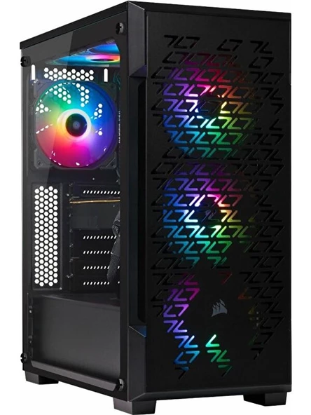 Corsair iCUE 220T RGB Airflow Siyah CC-9011173-WW Led Fanlı ATX Oyuncu Kasası