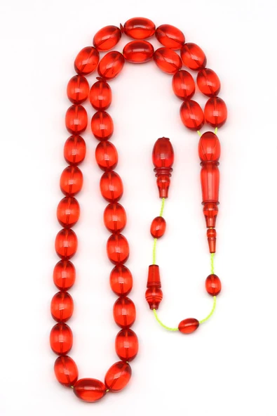 Yeni Blok Zar Tesbih 7 x 11 mm Beyzi Kesim - Resim 2