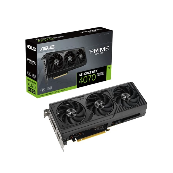 ASUS PRIME GeForce RTX 4070 SUPER 12GB GDDR6X OC Edition DLSS 3 192Bit NVIDIA Ekran Kartı