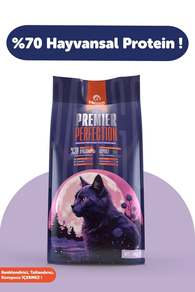 Pawgo Premier Perfection Tavuk Etli Hypoallergenic Premium Kedi Maması 15 Kg-düşük Tahıllı