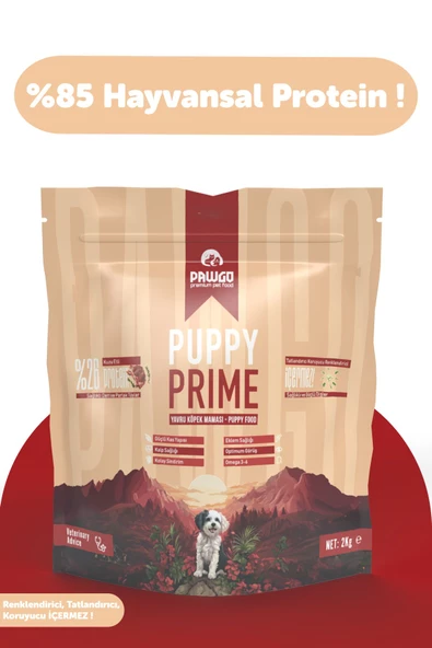 Pawgo Puppy Prime 2 Kg Kuzu Etli Premium Yavru Köpek Maması