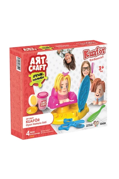 Kuaför Oyun Hamur Seti - Oyun Hamuru Seti - Hamur Setleri - Hamur Kalıpları - 2