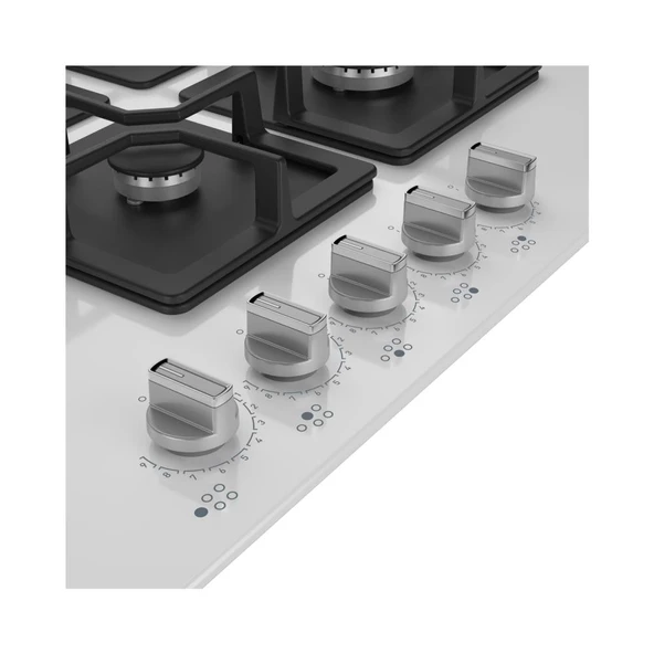 Arçelik OCD K 752-2 DWKYB Wok Gözlü Beyaz Cam Ankastre Ocak - 4