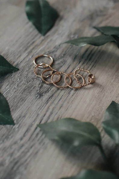 KOTON 6'lı Altın Renkli Yüzük Ve Eklem Yüzük Set - 2