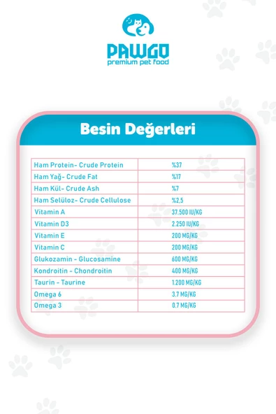 Pawgo Kitten King Hypoallergenic Tavuk Etli Premium Yavru Kedi Maması (5PAKET) - 3