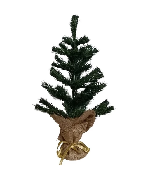Yılbaşı Masa Üstü Çam Ağacı Jütlü 40 Cm ürün görseli