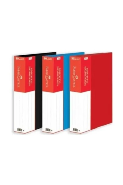 Faber-Castell Standart Sunum Dosyası 100 Yaprak Kırmızı /
