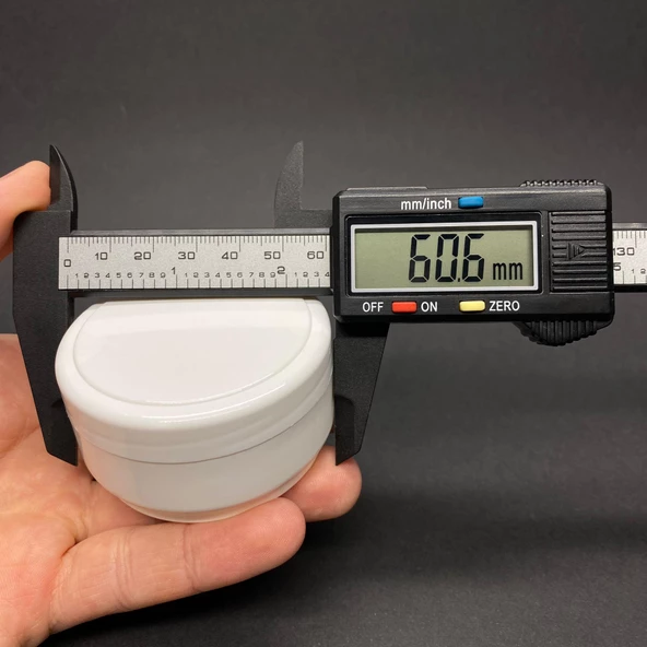 50 ml Boş Beyaz Krem Kutusu , Beyaz  Plastik Krem Kavanozu x 6 Adet - 3