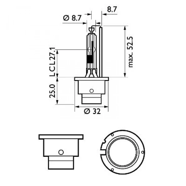 Philips D2R Xenon Ampul No: 85126VIS1 - 3