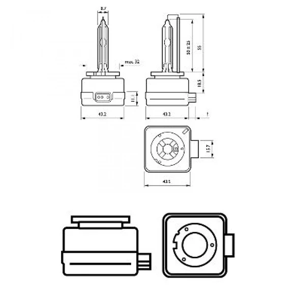 Philips D1S Standart Xenon Ampul No: 85415VIS1 - 3