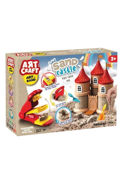 Kurumayan Kinetik Kum Ev ve Peri Masalı Oyun Kumu Seti - Oyun Kumları - Kurumayan Kum - Kinetik Kum - 7