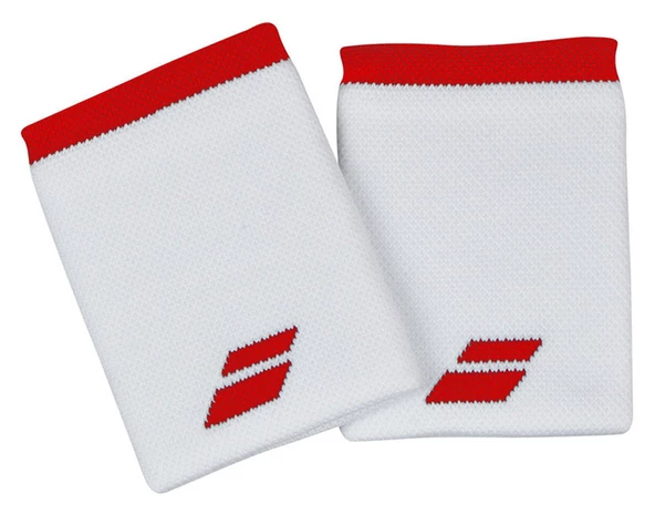 Babolat Logo Jumbo Beyaz Kırmızı Tenis Bileklik 5UA1262-1031