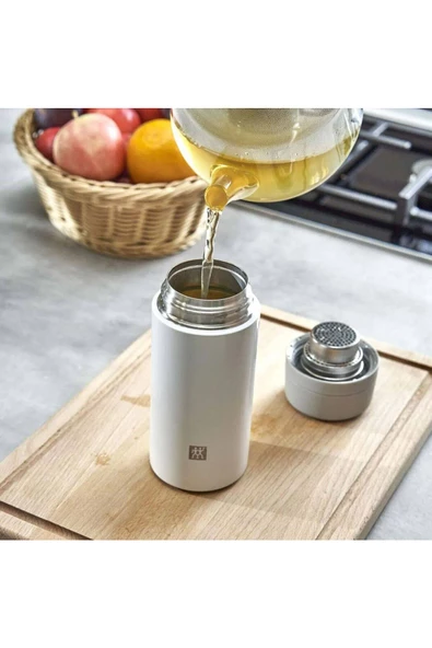 Süzgeçli Termos 0.42 L Beyaz - 2