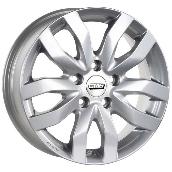 CMS-986-01 6.5x16"-5x120 ET52 67.2 Racing Silver Jant (4 Adet) - 1