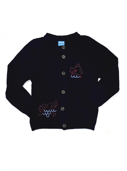 Balık Nakışlı Erkek Çocuk Hırka - 2