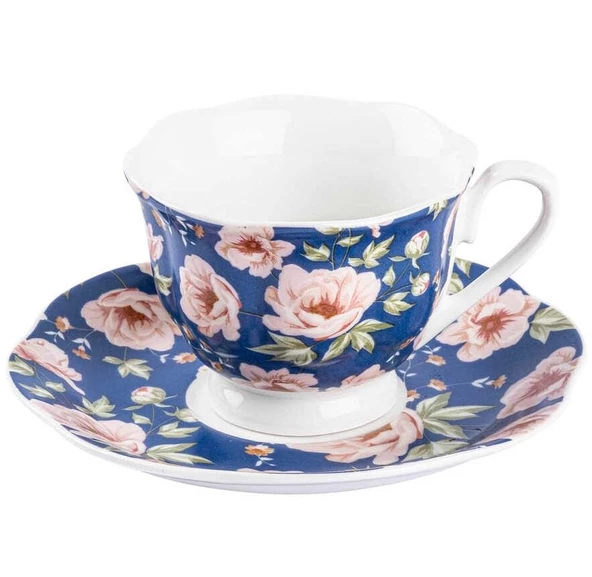 Tantitoni British Garden 6 Kişilik Kahve Fincan Takımı - 2